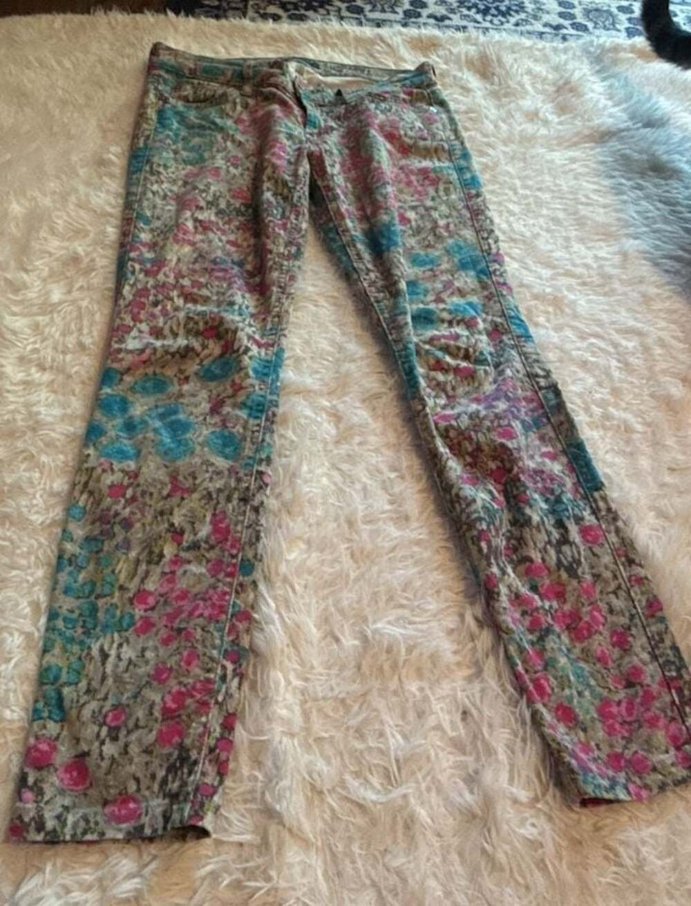 7 For All Mankind The Skinny Garden Party Floral Print Jeans